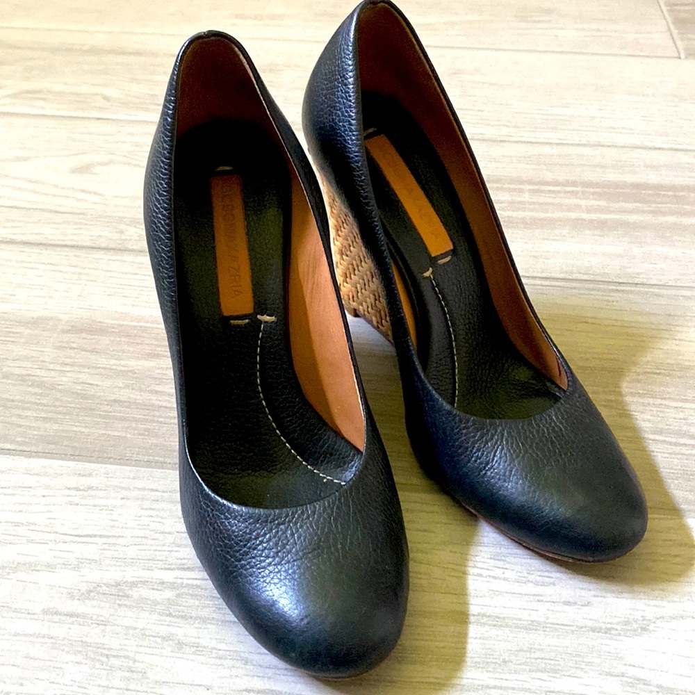 Black BCBG Wedges